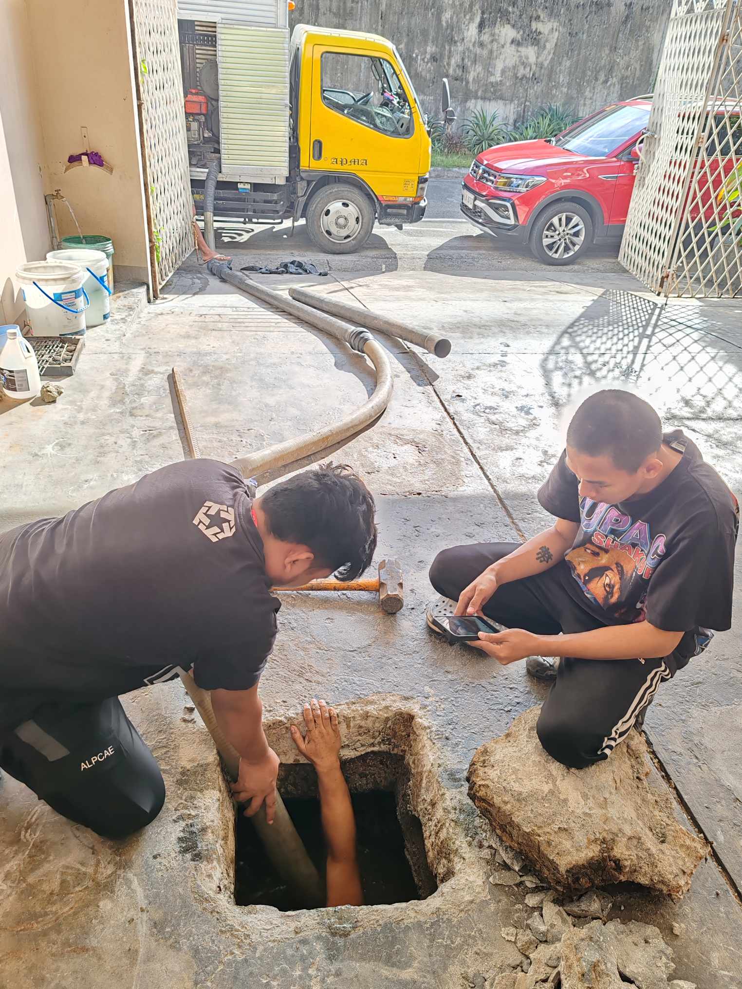 Professional team at work